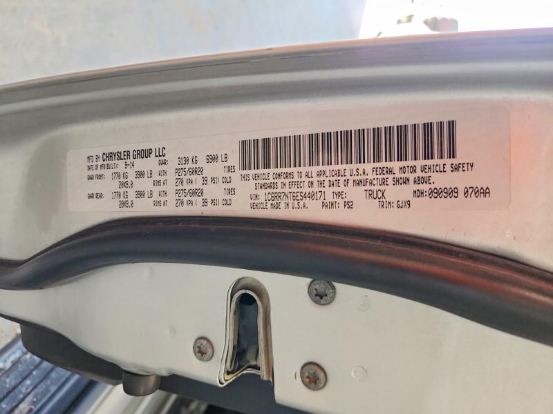 2014 Ram 1500 მანქანა იყიდება აუქციონზე, vin: 1C6RR7NT6ES440171, აუქციონის ნომერი: 49320136