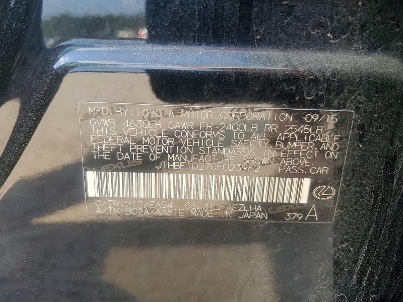 Aukcja sprzedaży 2016 Lexus Is, vin: JTHBE1D27G5023962, numer aukcji: 51303246