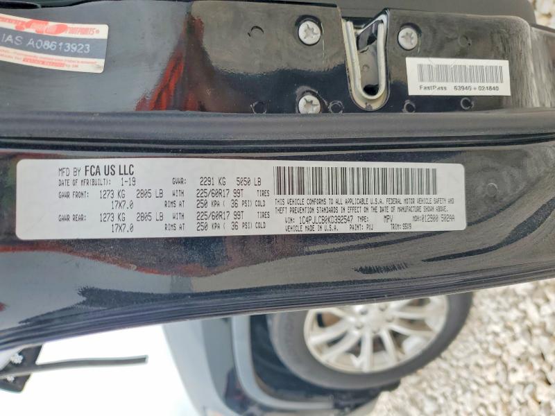 Продаж на аукціоні авто 2019 Jeep Cherokee, vin: 1C4PJLCB0KD392547, номер лоту: 51505386