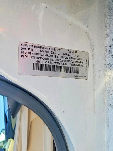 Aukcja sprzedaży 2011 Volkswagen Jetta, vin: 3VWLX7AJ2BM368699, numer aukcji: 50991836