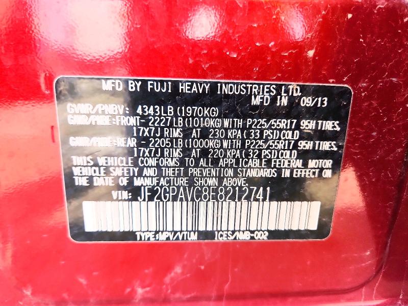 Продажа на аукционе авто 2014 Subaru Xv Crosstrek, vin: JF2GPAVC8E8212741, номер лота: 48305376