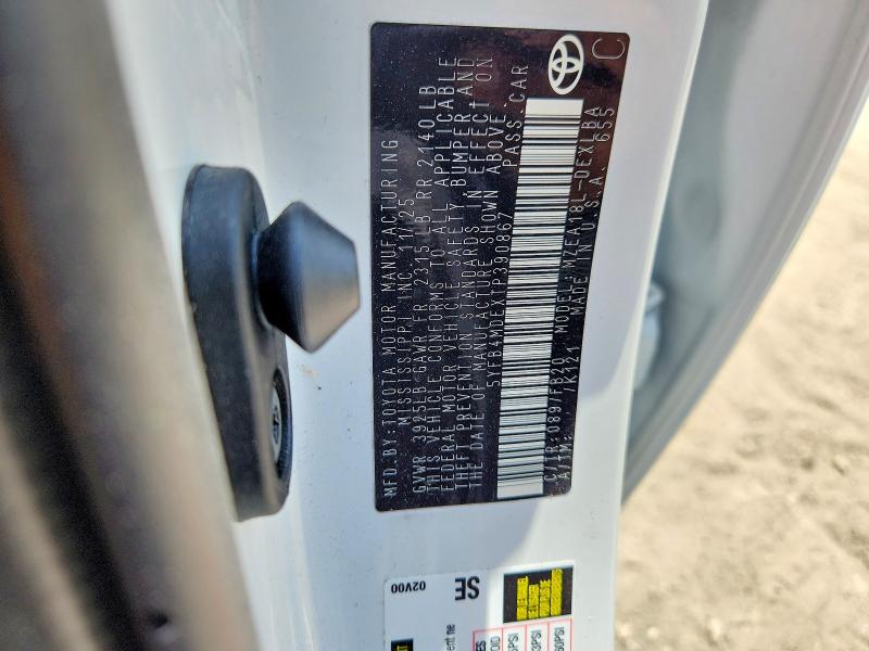 51876156 :رقم المزاد ، 5YFB4MDEXTP390867 vin ، 2026 Toyota Corolla مزاد بيع
