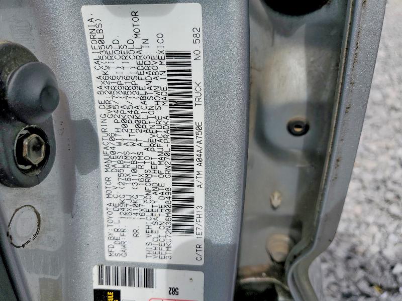 2006 Toyota Tacoma მანქანა იყიდება აუქციონზე, vin: 3TMKU72N36M008498, აუქციონის ნომერი: 51901776