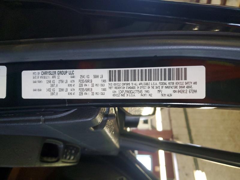 Продаж на аукціоні авто 2012 Jeep Liberty, vin: 1C4PJMAK8CW177545, номер лоту: 48287306
