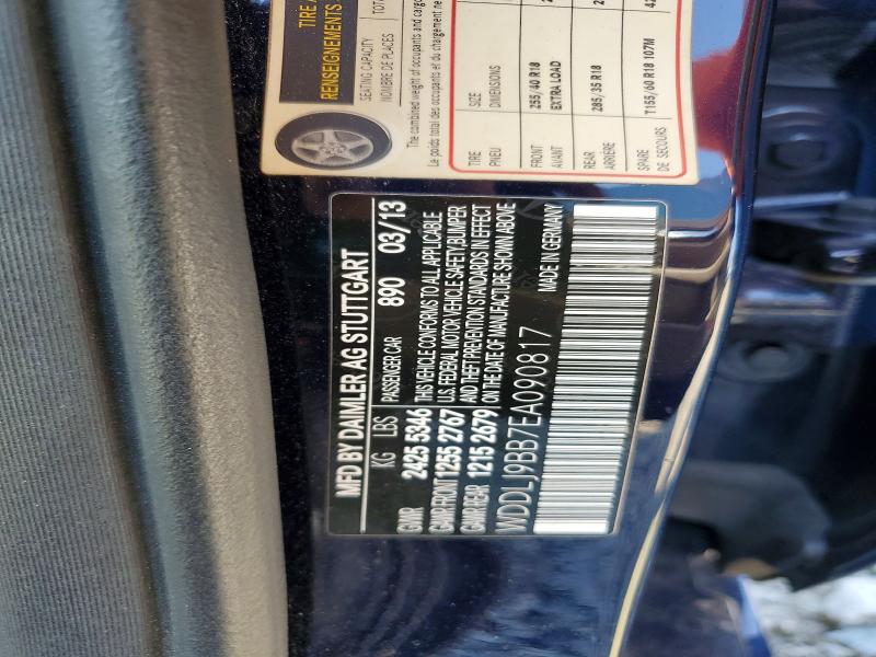 2014 Mercedes-benz Cls მანქანა იყიდება აუქციონზე, vin: WDDLJ9BB7EA090817, აუქციონის ნომერი: 49561066