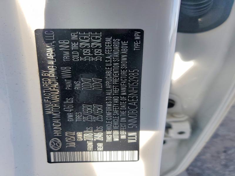 Продаж на аукціоні авто 2022 Hyundai Tucson, vin: 5NMJBCAE3NH152985, номер лоту: 49456576