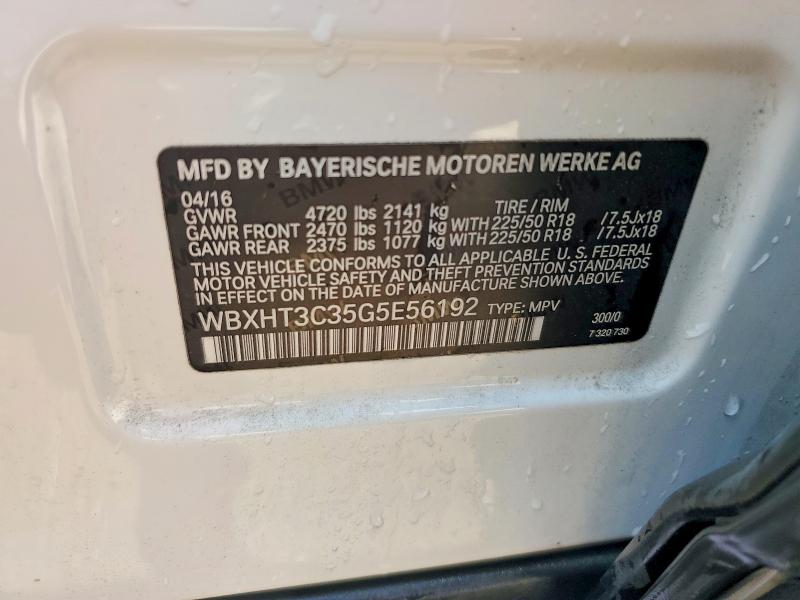 Aukcja sprzedaży 2016 Bmw X1, vin: WBXHT3C35G5E56192, numer aukcji: 50492426
