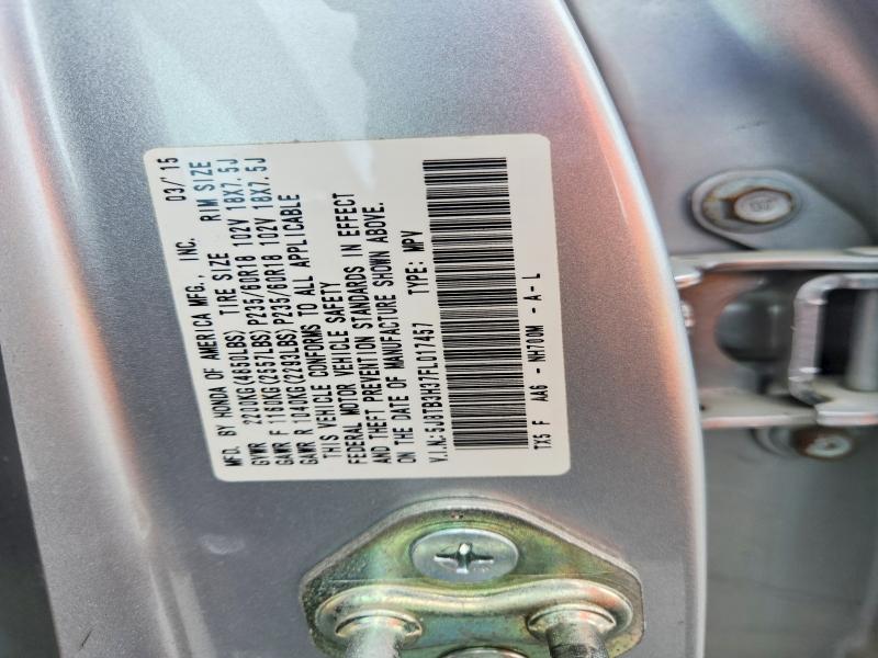 Auction sale of the 2015 Acura Rdx, vin: 5J8TB3H37FL017457, lot number: 48980286