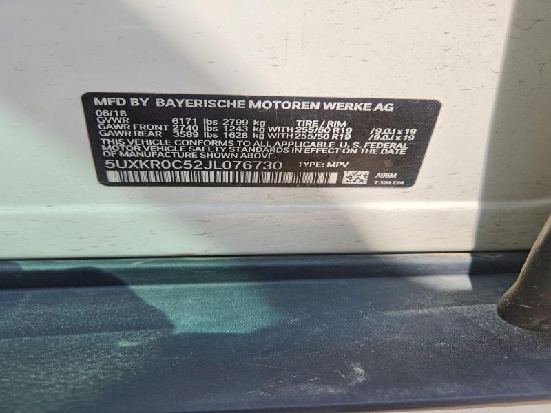 Продажа на аукционе авто 2018 Bmw X5, vin: 5UXKR0C52JL076730, номер лота: 48899016