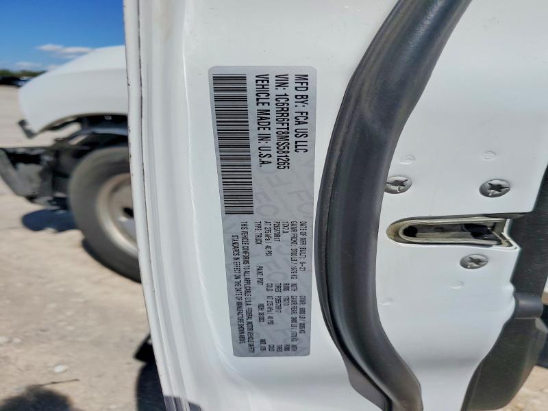 48139636 :رقم المزاد ، 1C6RR6FT8MS581265 vin ، 2021 Ram 1500 Classic مزاد بيع