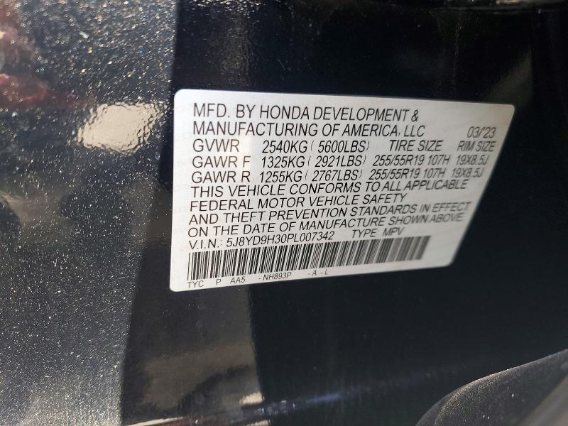 Продажа на аукционе авто 2023 Acura Mdx, vin: 5J8YD9H30PL007342, номер лота: 49362456