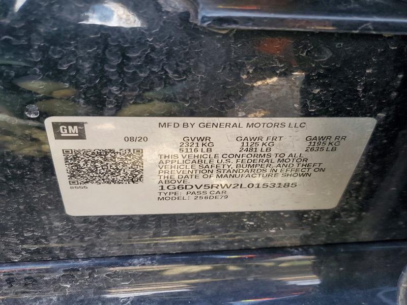 49178356 :رقم المزاد ، 1G6DV5RW2L0153185 vin ، 2020 Cadillac Ct5-v مزاد بيع