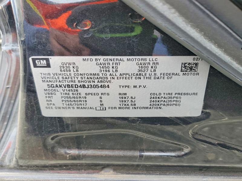 Продаж на аукціоні авто 2011 Buick Enclave, vin: 5GAKVBED4BJ305484, номер лоту: 49831696