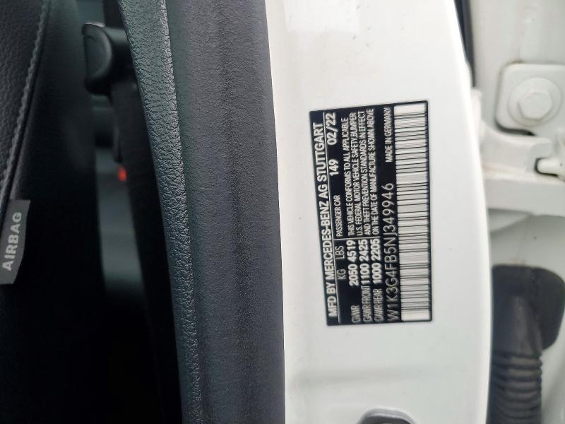 Продаж на аукціоні авто 2022 Mercedes-benz A, vin: W1K3G4FB5NJ349946, номер лоту: 47760746