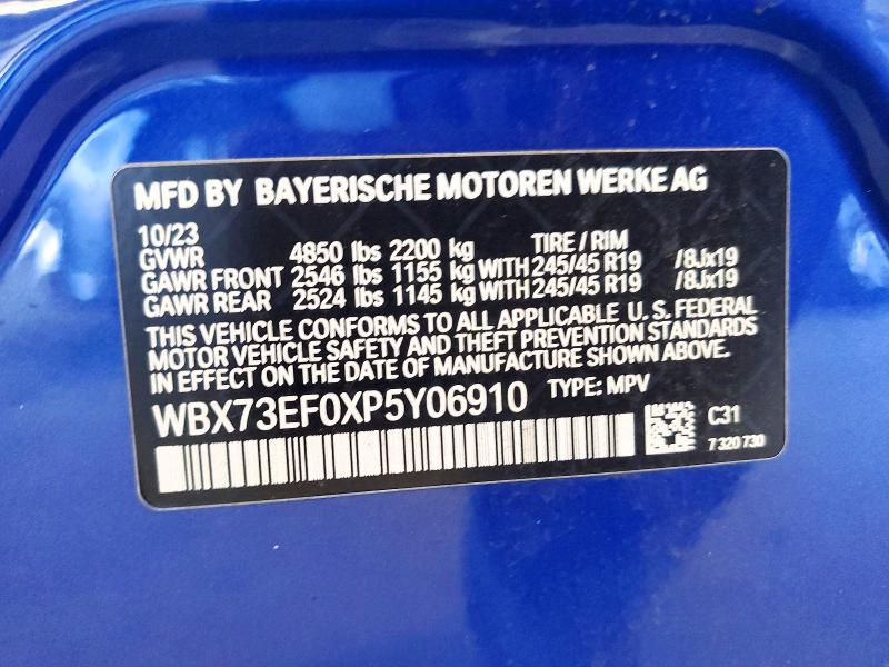 Продажа на аукционе авто 2023 Bmw X1, vin: WBX73EF0XP5Y06910, номер лота: 48865256