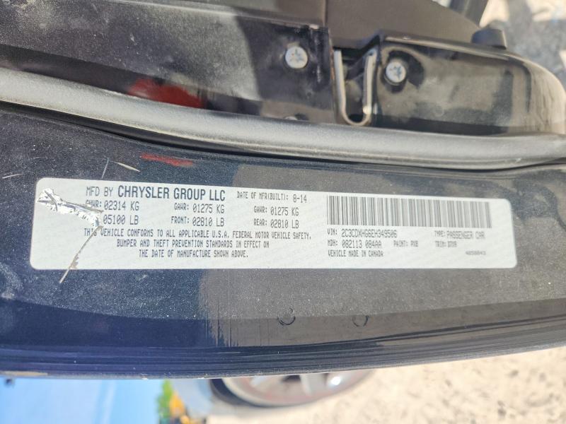 50400536 :رقم المزاد ، 2C3CDXHG6EH349506 vin ، 2014 Dodge Charger مزاد بيع