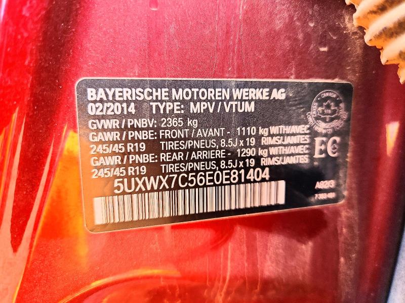 2014 Bmw X3 მანქანა იყიდება აუქციონზე, vin: 5UXWX7C56E0E81404, აუქციონის ნომერი: 50550766
