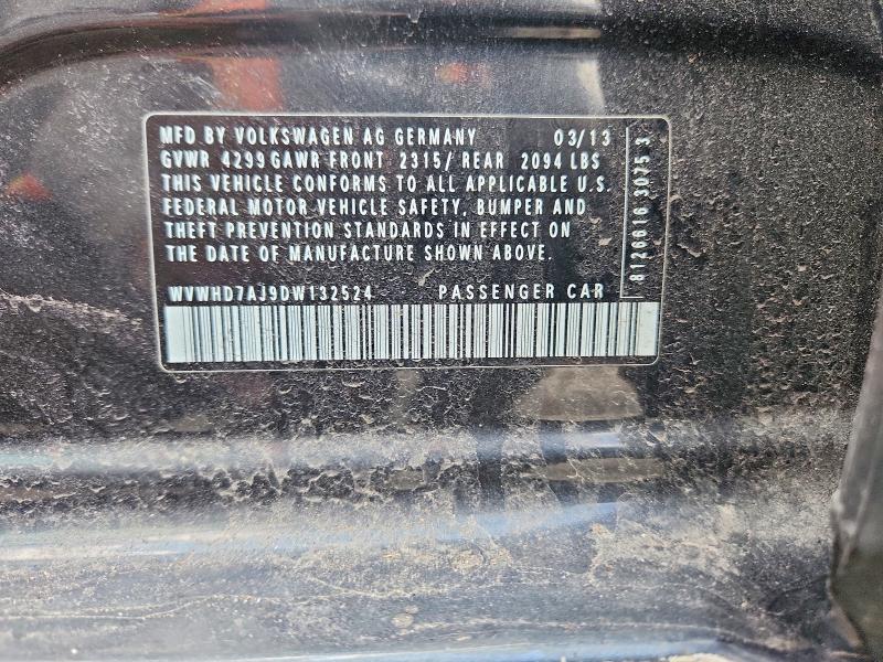 Aukcja sprzedaży 2013 Volkswagen Gti, vin: WVWHD7AJ9DW132524, numer aukcji: 49923336