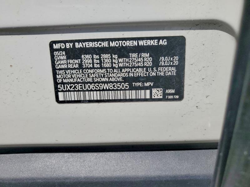 Aukcja sprzedaży 2025 Bmw X5, vin: 5UX23EU06S9W83505, numer aukcji: 50791926