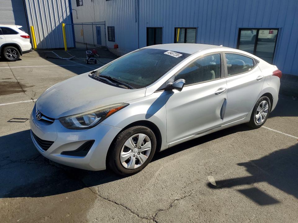 2016 Hyundai Elantra მანქანა იყიდება აუქციონზე, vin: 5NPDH4AEXGH692115, აუქციონის ნომერი: 49487236