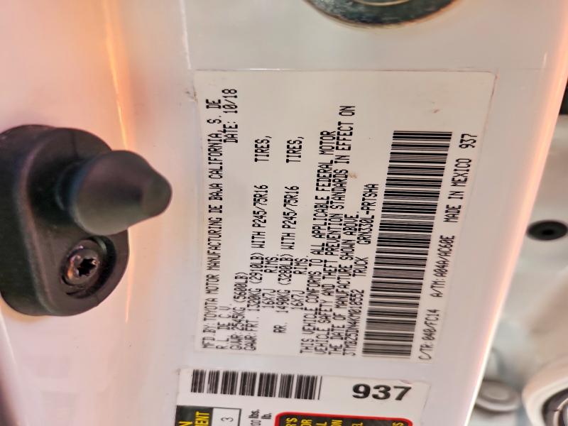 48998306 :رقم المزاد ، 3TMBZ5DN4KM018552 vin ، 2019 Toyota Tacoma مزاد بيع