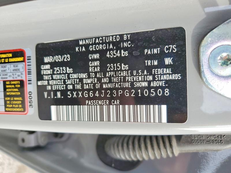Продаж на аукціоні авто 2023 Kia K5, vin: 5XXG64J23PG210508, номер лоту: 50056806