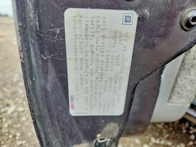 Продаж на аукціоні авто 1994 Buick Century, vin: 1G4AG5543R6496331, номер лоту: 51663976