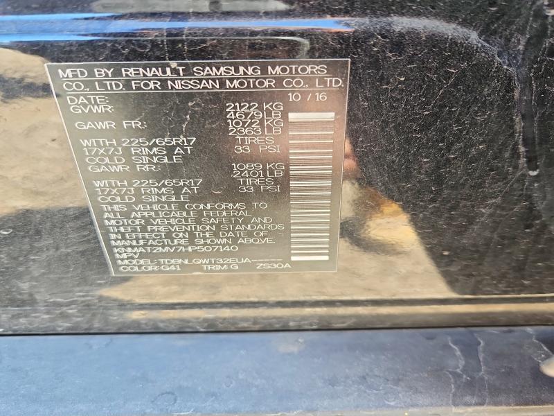 Продажа на аукционе авто 2017 Nissan Rogue, vin: KNMAT2MV7HP507140, номер лота: 49415936
