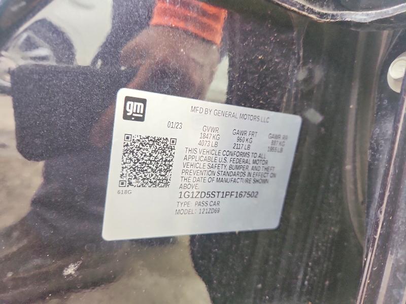 51006106 :رقم المزاد ، 1G1ZD5ST1PF167502 vin ، 2023 Chevrolet Malibu مزاد بيع