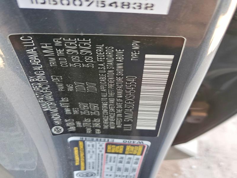 50316486 :رقم المزاد ، 5NMJA3DEXSH545540 vin ، 2025 Hyundai Tucson مزاد بيع