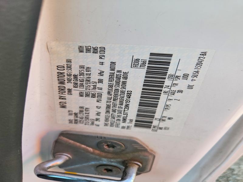 Aukcja sprzedaży 2022 Ford Transit Connect, vin: NM0LS7T29N1514683, numer aukcji: 51097946