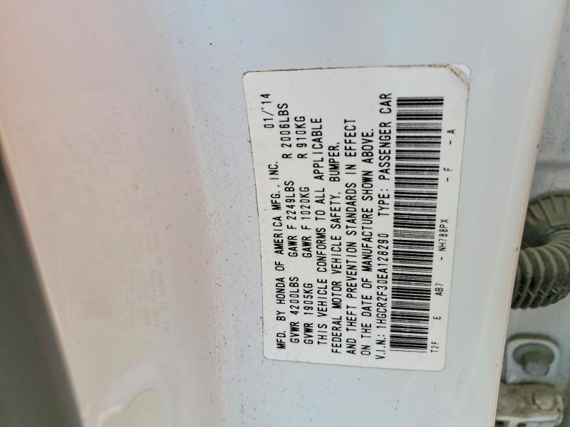 Продаж на аукціоні авто 2014 Honda Accord, vin: 1HGCR2F30EA128290, номер лоту: 49240086