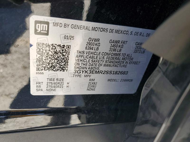 Продаж на аукціоні авто 2025 Cadillac Optiq, vin: 3GYK3EMR2SS182683, номер лоту: 50798486
