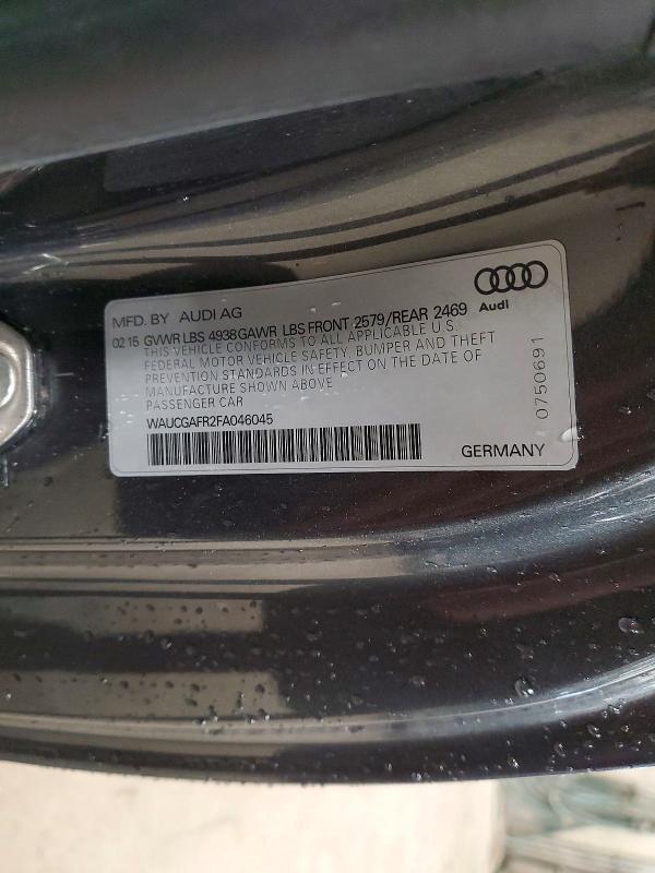 Продаж на аукціоні авто 2015 Audi S5, vin: WAUCGAFR2FA046045, номер лоту: 48270696