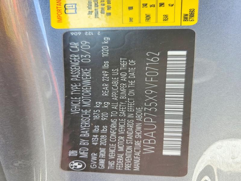 Продажа на аукционе авто 2009 Bmw 128, vin: WBAUP735X9VF07162, номер лота: 51824116
