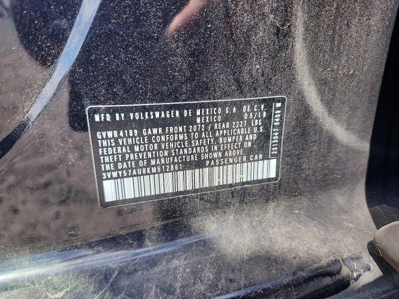 46560636 :رقم المزاد ، 3VWY57AU8KM512861 vin ، 2019 Volkswagen Golf Sportwagen مزاد بيع