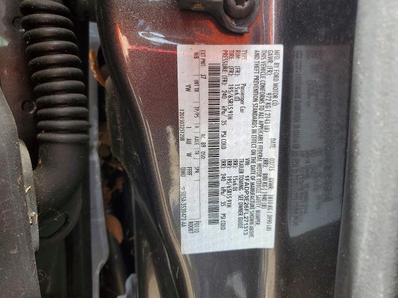 48795216 :رقم المزاد ، 1FADP3E26FL271313 vin ، 2015 Ford Focus مزاد بيع