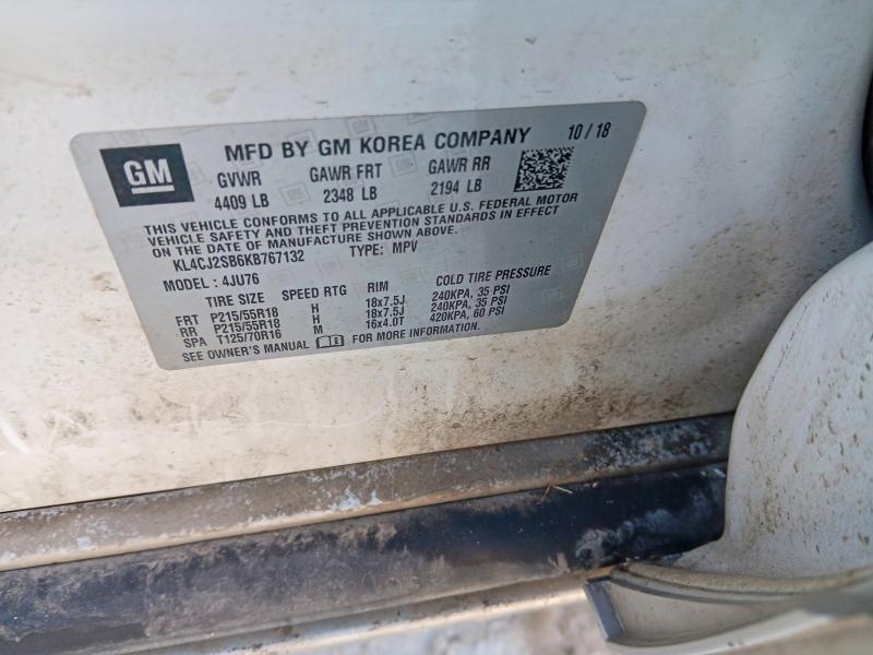 Продаж на аукціоні авто 2019 Buick Encore, vin: KL4CJ2SB6KB767132, номер лоту: 48673786