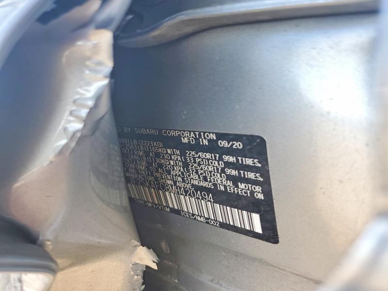 51624696 :رقم المزاد ، JF2SKAFC8MH420494 vin ، 2021 Subaru Forester مزاد بيع