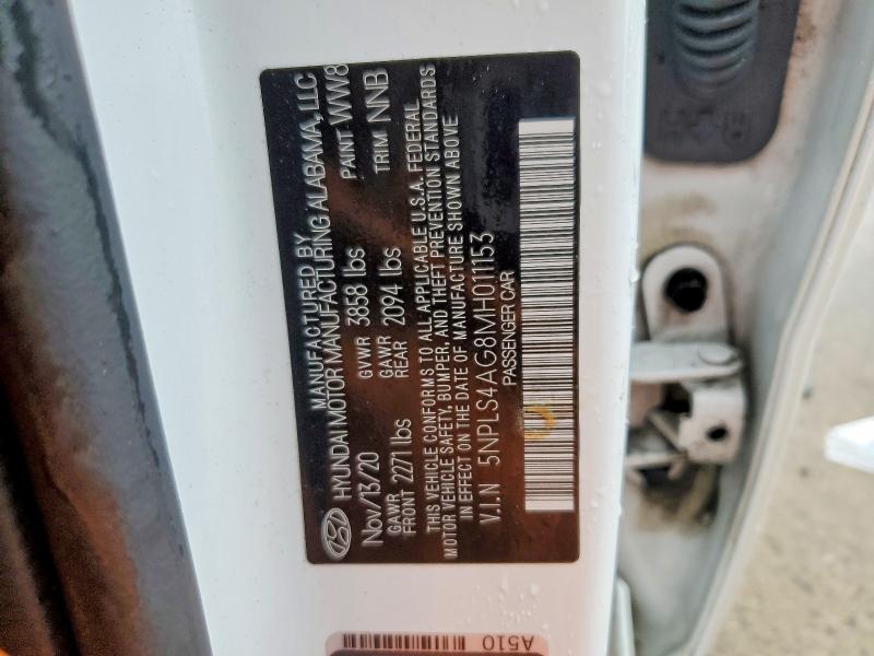 Aukcja sprzedaży 2021 Hyundai Elantra, vin: 5NPLS4AG8MH011153, numer aukcji: 50059616