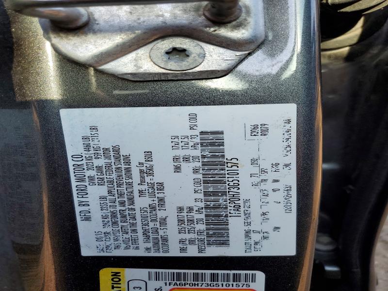 Продажа на аукционе авто 2016 Ford Fusion, vin: 1FA6P0H73G5101575, номер лота: 50786996
