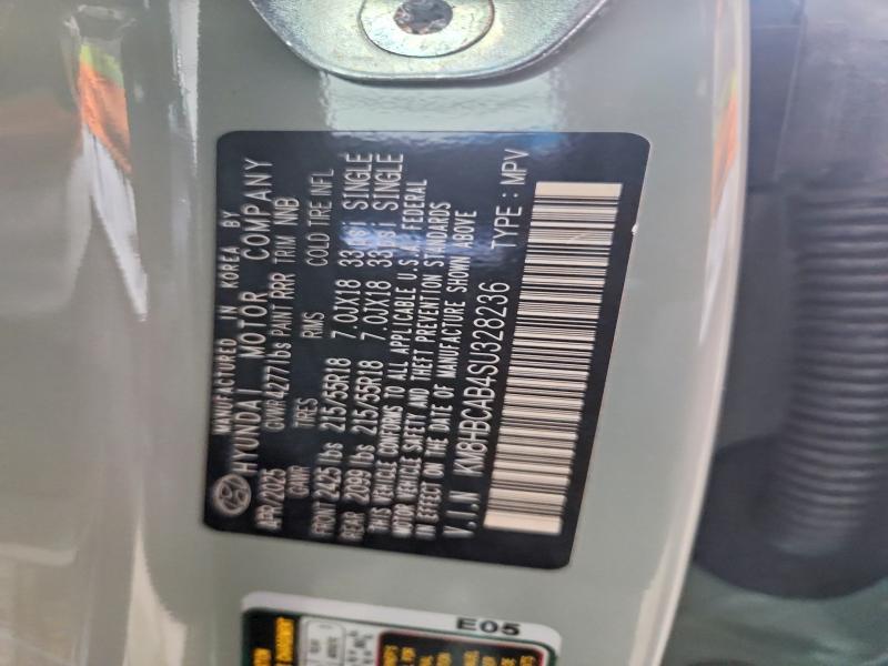 2025 Hyundai Kona მანქანა იყიდება აუქციონზე, vin: KM8HBCAB4SU328236, აუქციონის ნომერი: 47189096