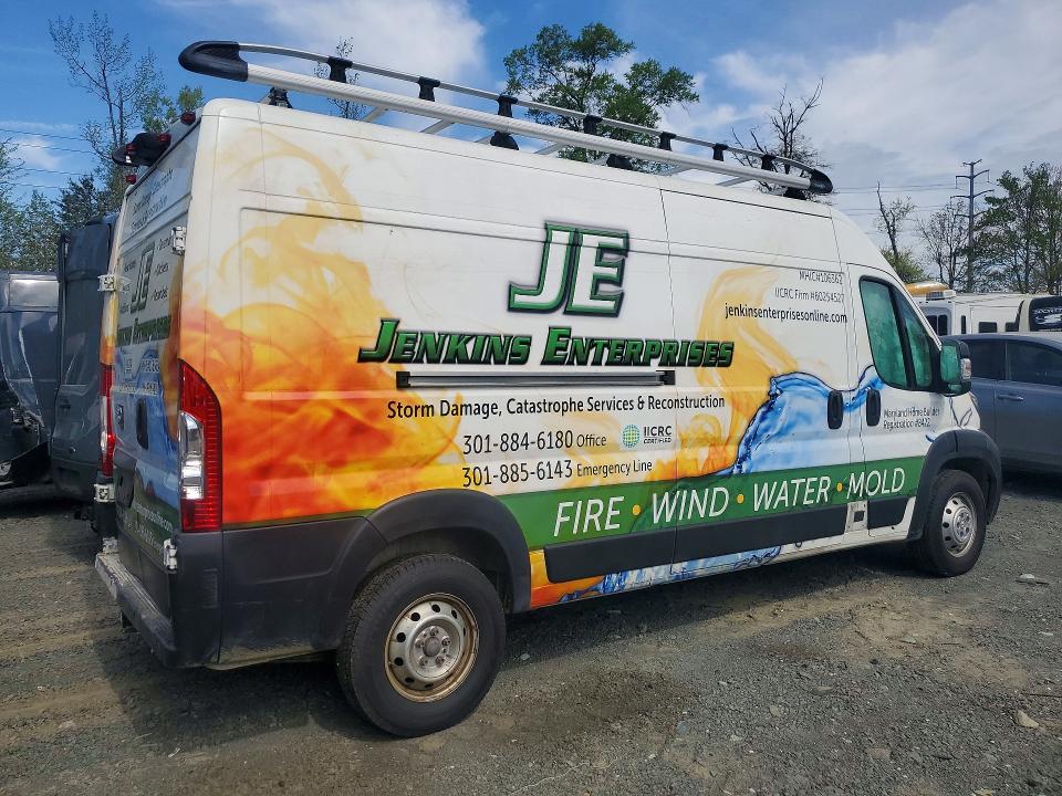 49486966 :رقم المزاد ، 3C6TRVDG3LE115721 vin ، 2020 Ram Promaster 2500 مزاد بيع
