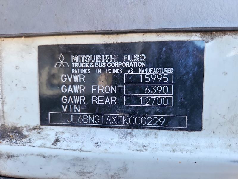 Aukcja sprzedaży 2015 Mitsubishi Medium Duty/box Trucks, vin: JL6BNG1AXFK000229, numer aukcji: 47049026