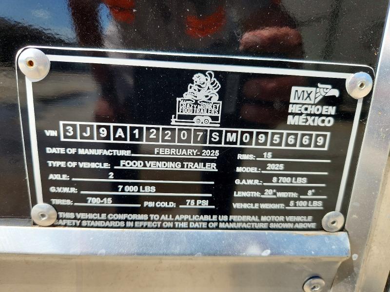 Продаж на аукціоні авто 2025 Unknown Other, vin: 3J9A12207SM095669, номер лоту: 49456776