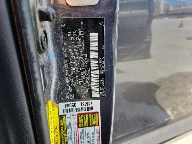 Aukcja sprzedaży 2013 Toyota Sequoia, vin: 5TDZY5G14DS049023, numer aukcji: 49175126