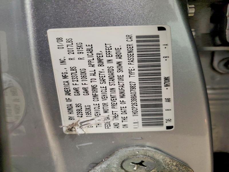 51373916 :رقم المزاد ، 1HGCP26398A079827 vin ، 2008 Honda Accord مزاد بيع