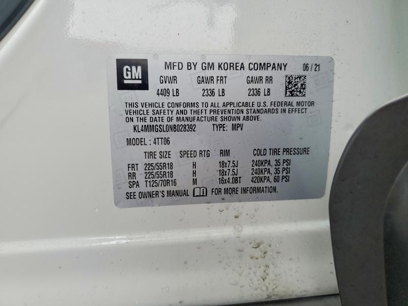 Продаж на аукціоні авто 2022 Buick Encore Gx, vin: KL4MMGSL0NB028392, номер лоту: 48432076