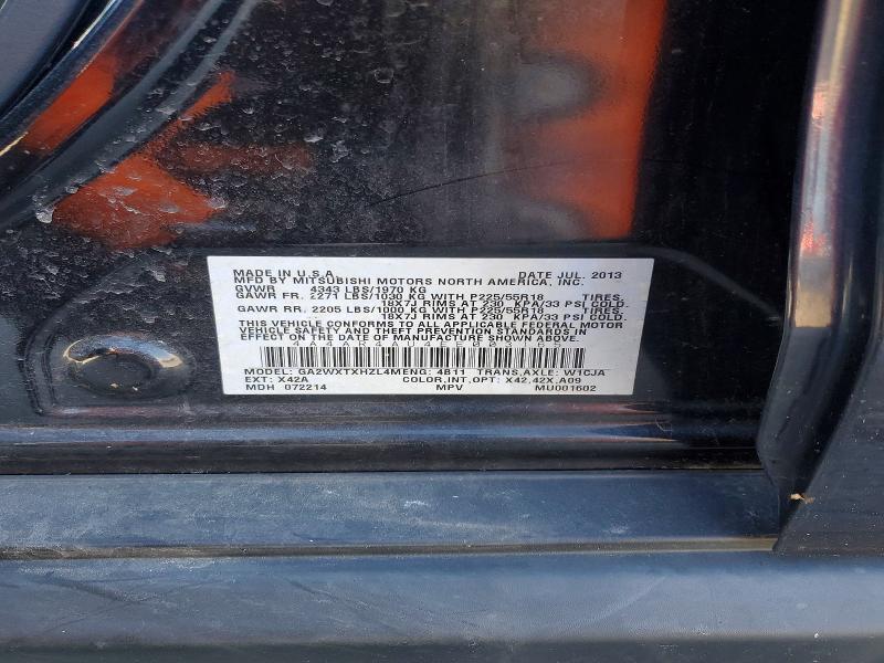 Продаж на аукціоні авто 2014 Mitsubishi Outlander Sport, vin: 4A4AR4AU4EE003165, номер лоту: 49266306