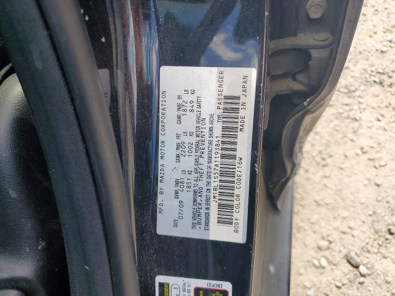 50337486 :رقم المزاد ، JM1BL1S57A1193841 vin ، 2010 Mazda 3 مزاد بيع